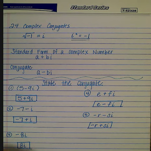 2.4 complex conjugates