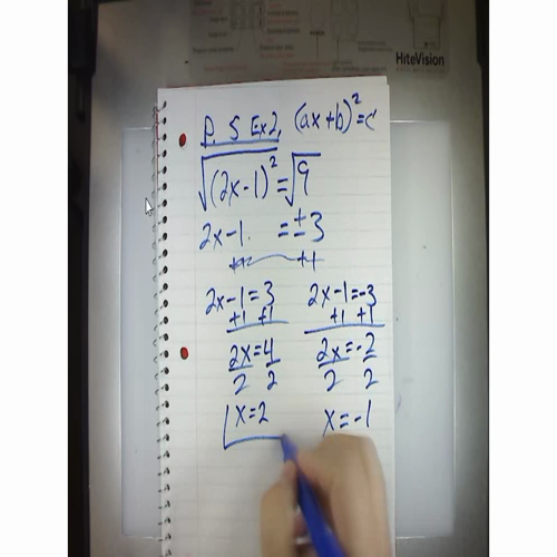 Pre-Calculus P.5 - Solving Equations Graphically, Numerically, and Algebraically - Example 2