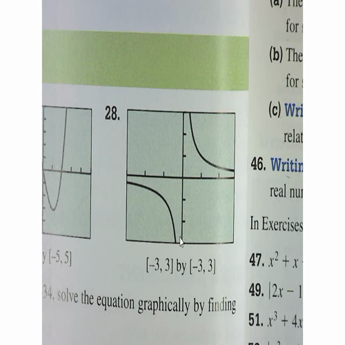 Pre-Calculus P.5 - Solving Equations Graphically, Numerically, and Algebraically - HW # 28