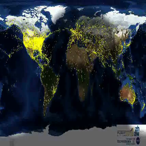 World Air Traffic - 24 hour video loop
