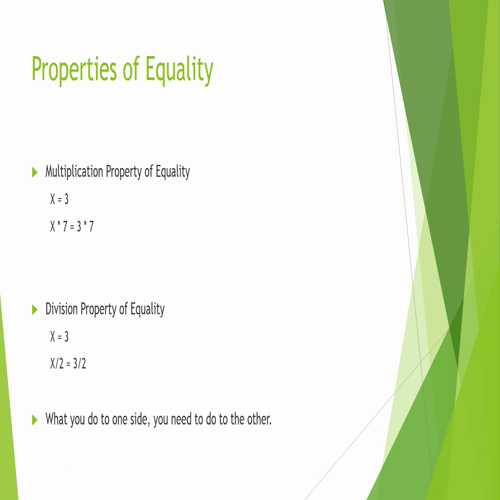 solving one-step equations