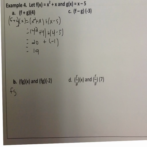 8.3 part 2 the algebra of functions