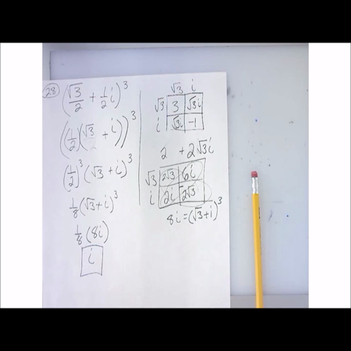 Pre-Calculus P.6 - Complex Numbers - HW # 28