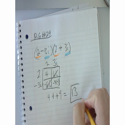 Pre-Calculus P.6 - Complex Numbers - HW # 29