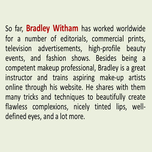 Bradley Witham - Professional Make-up Artist