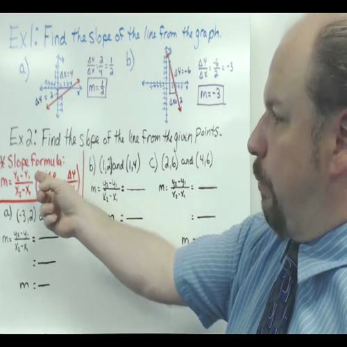 finding slope and graphing lines