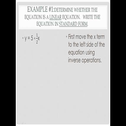 09-24 lesson 3.1 - graphing linear equations