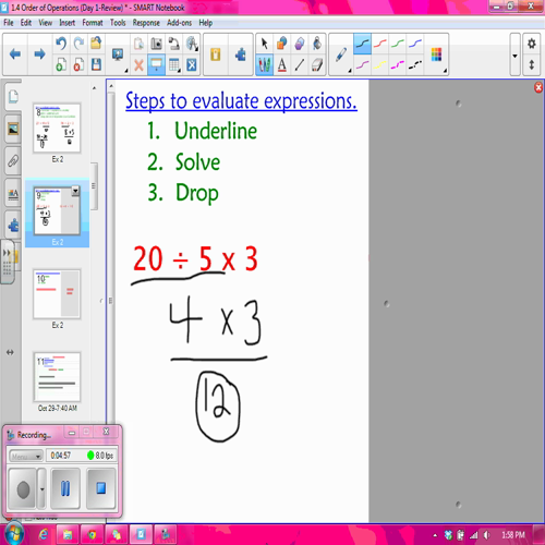 1.4 order of operations