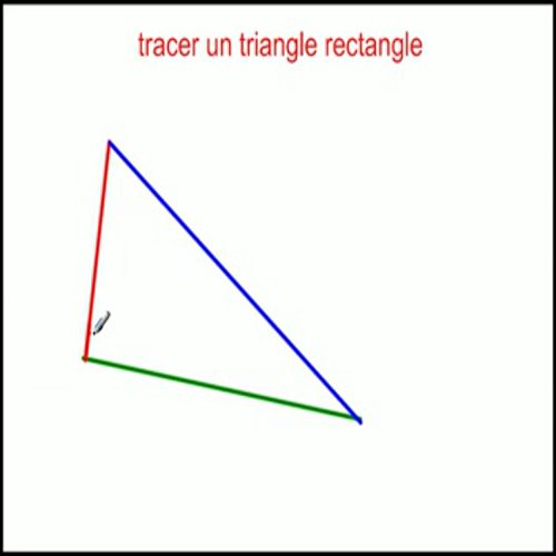tracer un triangle rectangle