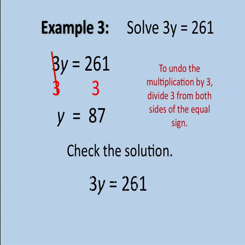 solving one step equations