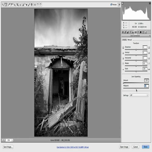 camera raw-tools-advanced menus