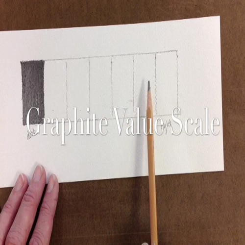 Graphite Value Scale for Sketchbook