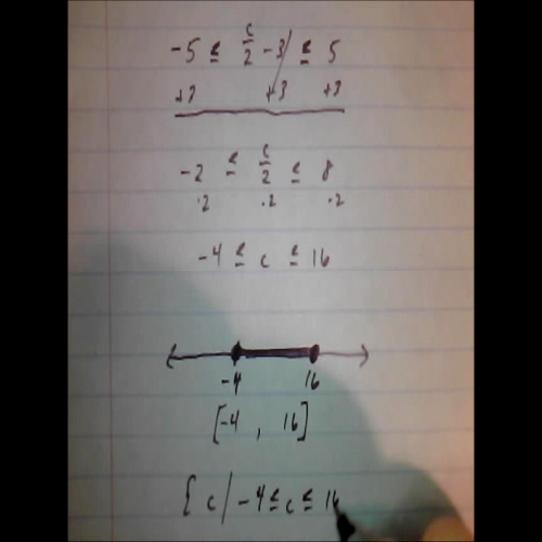 Solving Absolute Value Inequalities #2