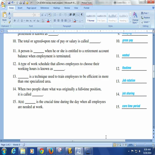 ch 6 review sheet discussion