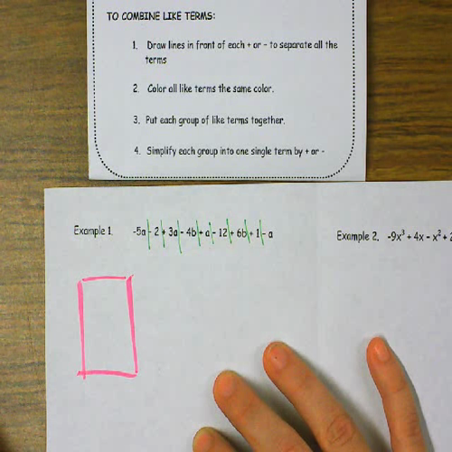 combining like terms