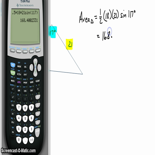 Pre-Calc @ Harrison: Two Area Formulas