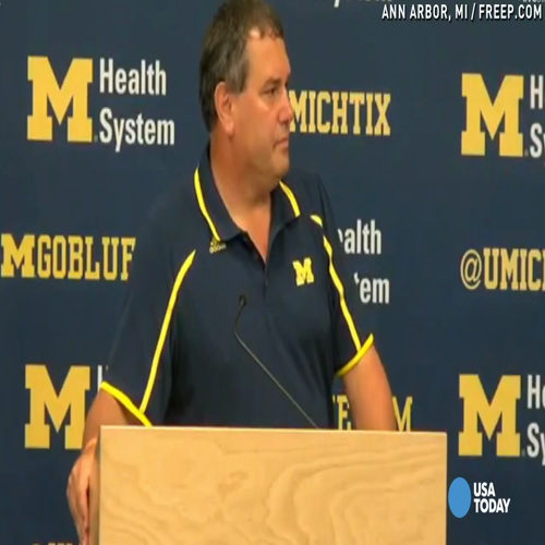 brady hoke- we would never put in a qb who was hurt