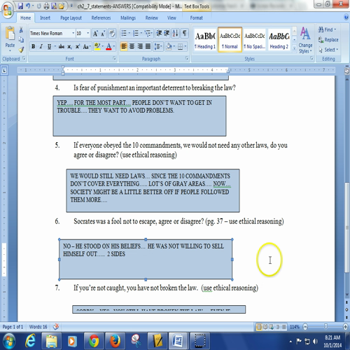 ch. 2 bus. law - 7 statements