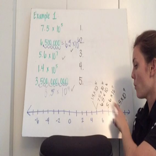 Comparing Numbers in scientific notation