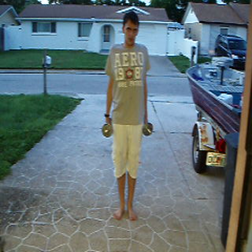 Standing Dumbbell Shrugs, & Dumbbell Calf Raises.