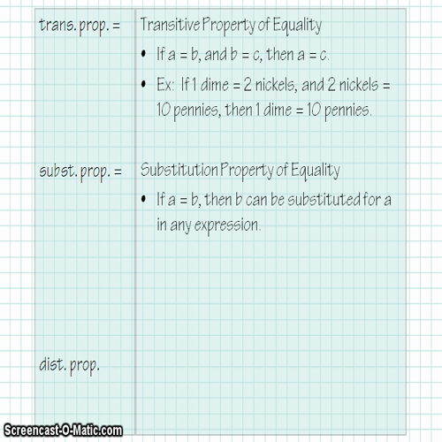 Obj. 9 Algebraic Proof