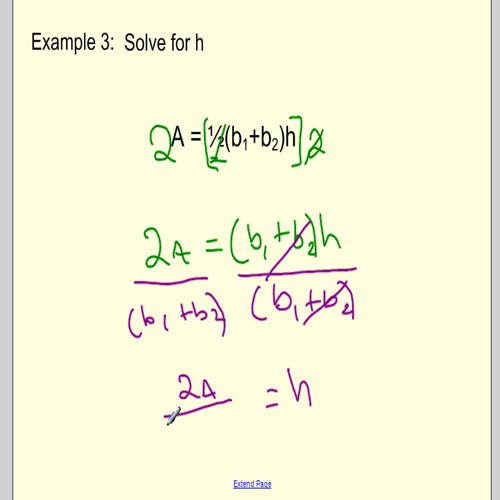 literal equations video