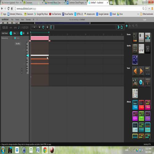 Making Chords in Audiotool