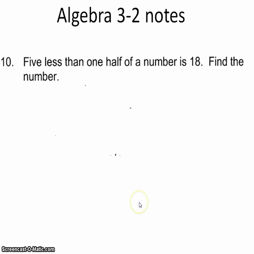 algebra 3-1 part2
