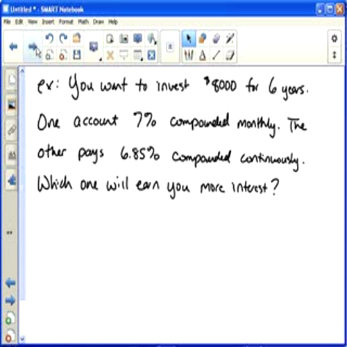 exponential interest