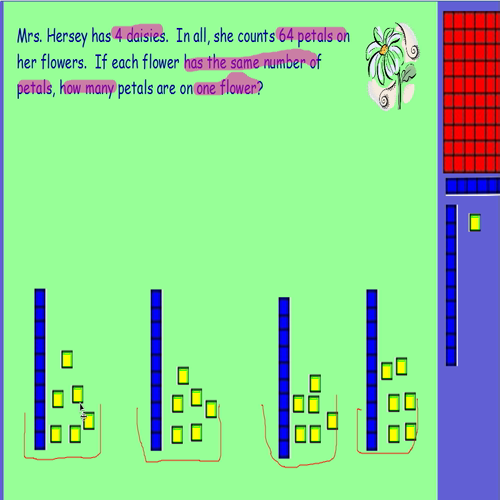 division - using base 10 to divide into parts