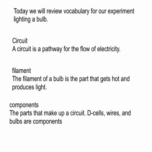 Making Connections Part 1 Vocabulary