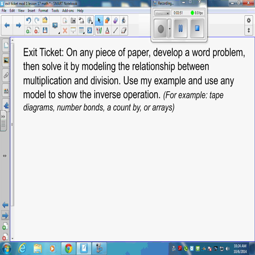 exit slip mod 1 lesson 17 math video