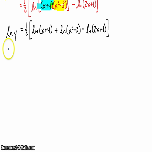 AP Calc @ Harrison: Logarithmic Differentiation