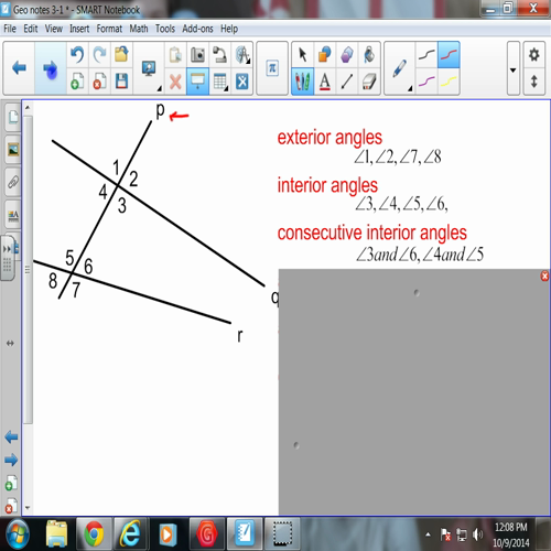 3-1 parallel lines and transversals