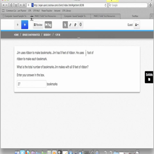 parcc math grade 5 eoy