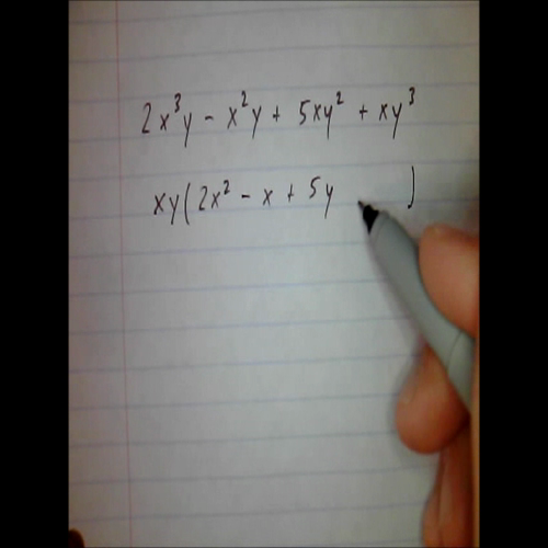 Factoring a Polynomial by Grouping as Compared to Taking out a GCF