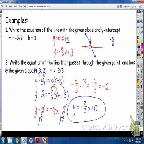 Section 3.5 Geom H Notes