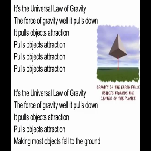 law of gravity song