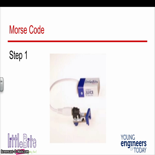 littlebits - morse code and jackolantern