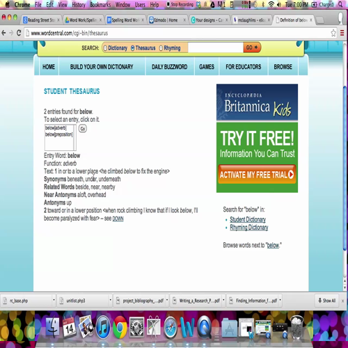 spelling list 8 act 2