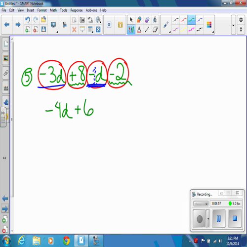 video combining like terms and distribution