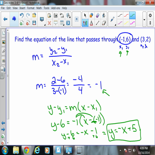 3-4 equations of lines