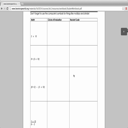 Bootstrap - Teaching Algebra through video game programming