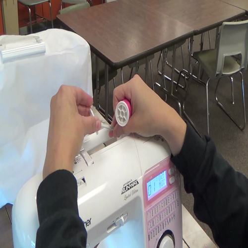 Winding a Bobbin of a Sewing Machine
