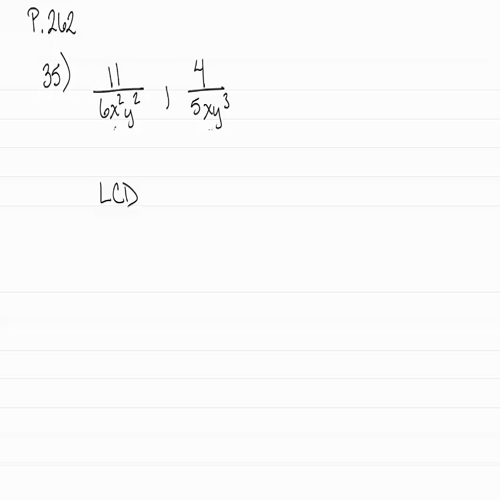lcd with alg fractions