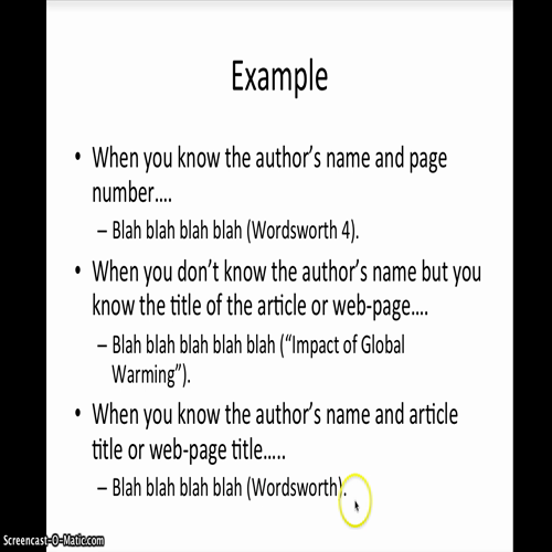 Research Module  1 - How to Cite