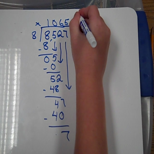 Long Division with Zeros on the Quotient 