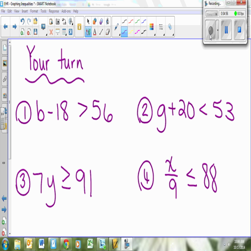 Graphing Inequalities