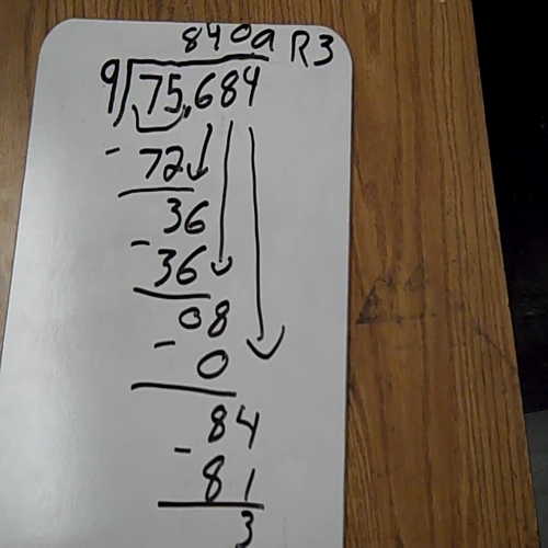 Long Division with Zeros on the Quotient 