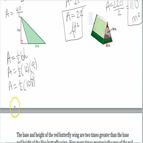 4.2 areas of triangles video